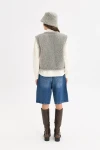 Kamizelka wełniana merino dla dorosłych - stone grey / Happymess