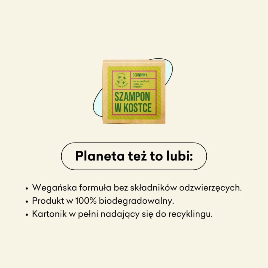 Ochronny szampon w kostce - Leśna Róża, 75 g / Mydlarnia Cztery Szpaki