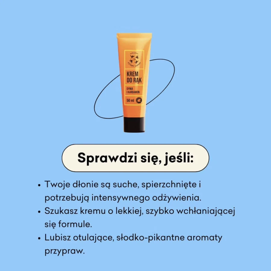 Dynia Kardamon - krem do rąk, 50 ml / Mydlarnia Cztery Szpaki