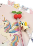 Kreatywny zestaw papierniczy, notes, naklejki i brokatowe długopisy - unicorn / Konges Slojd