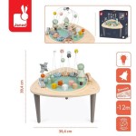 Wielofunkcyjny stolik edukacyjny drewniany Sweet Cocoon / Janod
