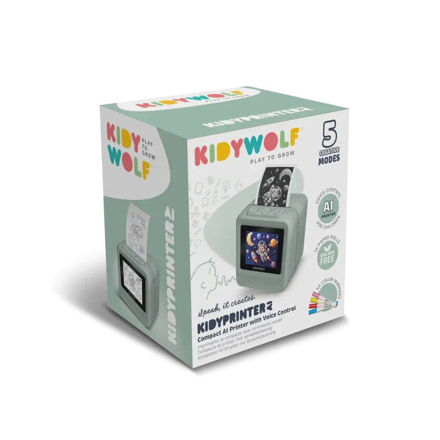 Kreatywna drukarka AI dla dzieci KIDYPRINTER-AI / Kidywolf