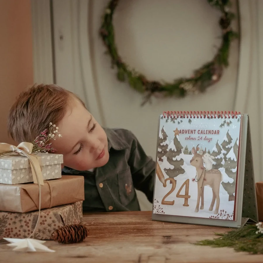 Kolorowanka kalendarz adwentowy X-MAS / Little Dutch
