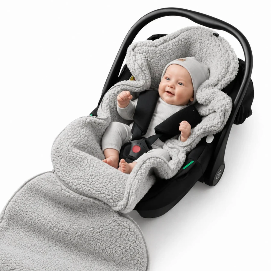 Śpiworek wełniany Mini Nevada 0-18m - grey / Zaffiro