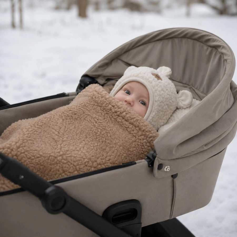 Śpiworek wełniany Mini Nevada 0-18m - brown / Zaffiro