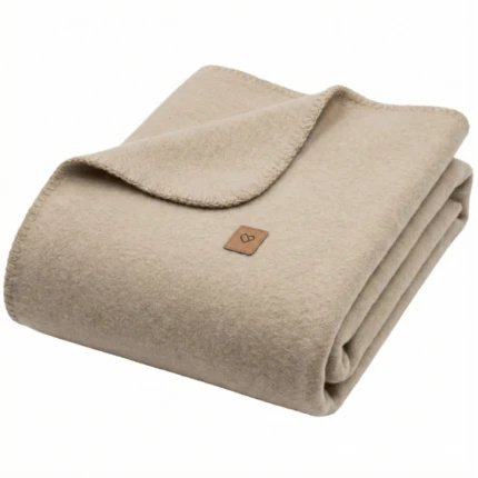 Koc bawełniany Oslo 75x100cm - beige / Zaffiro