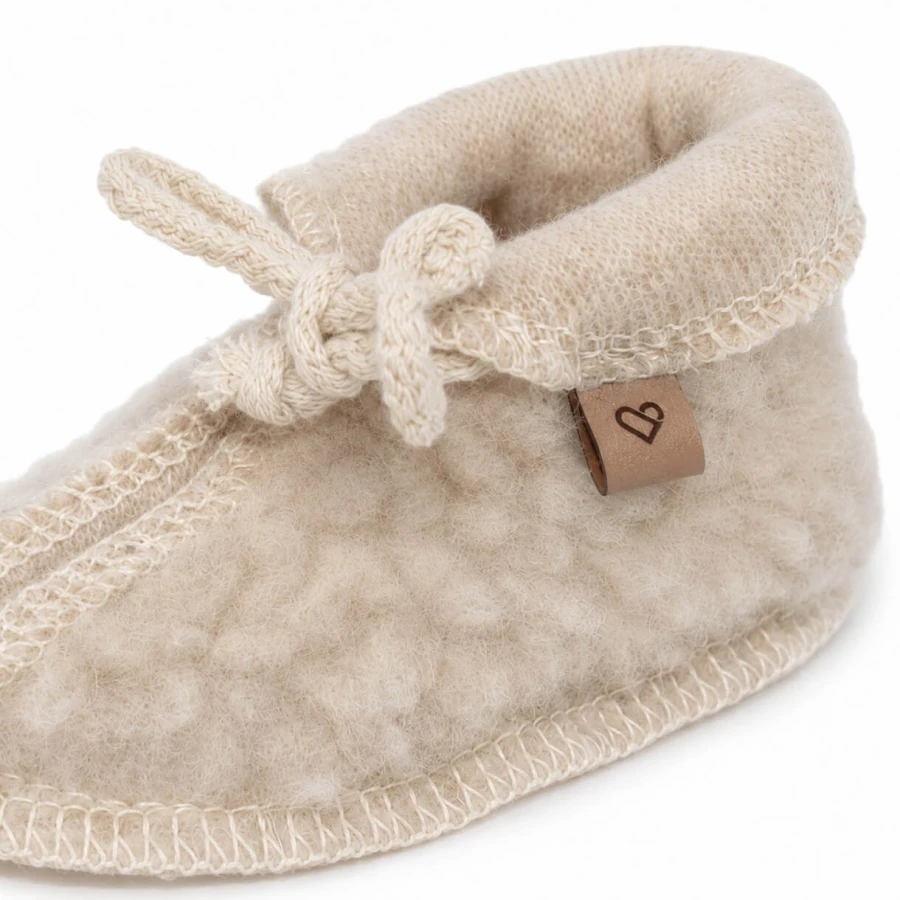 Buciki dziecięce wełniane Nevada - beige / Zaffiro