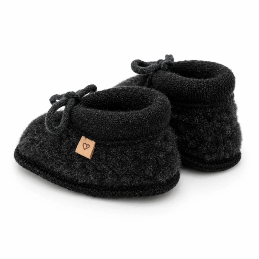 Buciki dziecięce wełniane Nevada - anthracite / Zaffiro