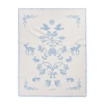Kocyk żakardowy Jacquard 100x75cm - Blueberry Blue / Elodie Details