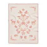 Kocyk żakardowy Jacquard 100x75cm - Mullberry Pink / Elodie Details