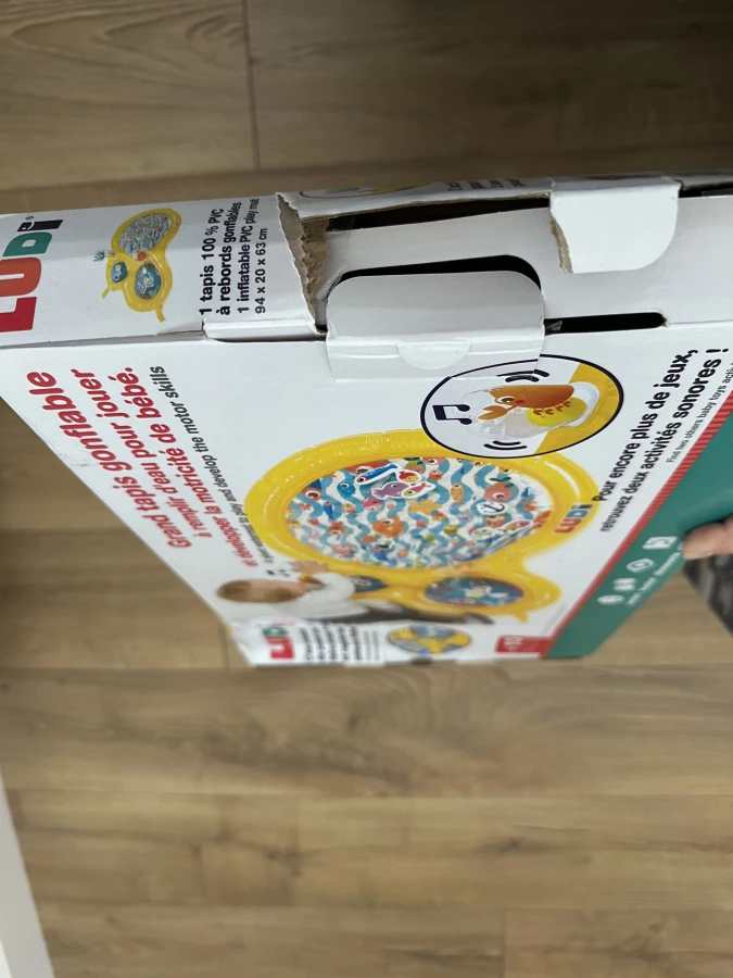 USZKODZONE OPAKOWANIE: Mata wodna dla niemowląt, wersja maxi - żółta / LUDI