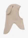 Kominiarka 100% wełny merino z uszkami królika - Sand Melange / HUTTEliHUT
