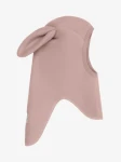 Kominiarka 100% wełny merino z uszkami królika - Mahogany Rose / HUTTEliHUT