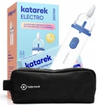 Katarek Electro zestaw - Elektryczny aspirator do nosa dla dzieci z solą fizjologiczną i praktycznym etui / Katarek