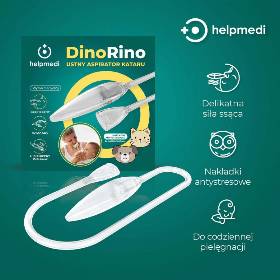 Aspirator ustny kataru DinoRino Helpmedi / Katarek Helpmedi