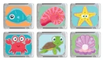 Kostki sensoryczne świecące w wodzie 6szt. - Ocean / Glo Pals