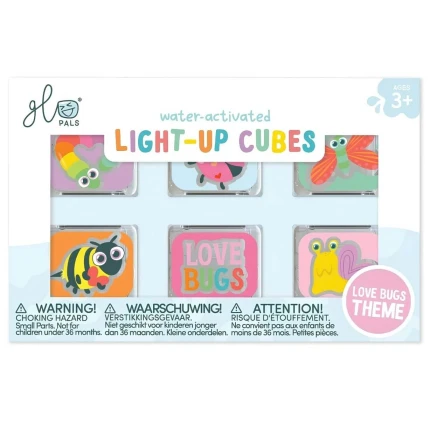 Kostki sensoryczne świecące w wodzie 6szt. - Love Bugs / Glo Pals
