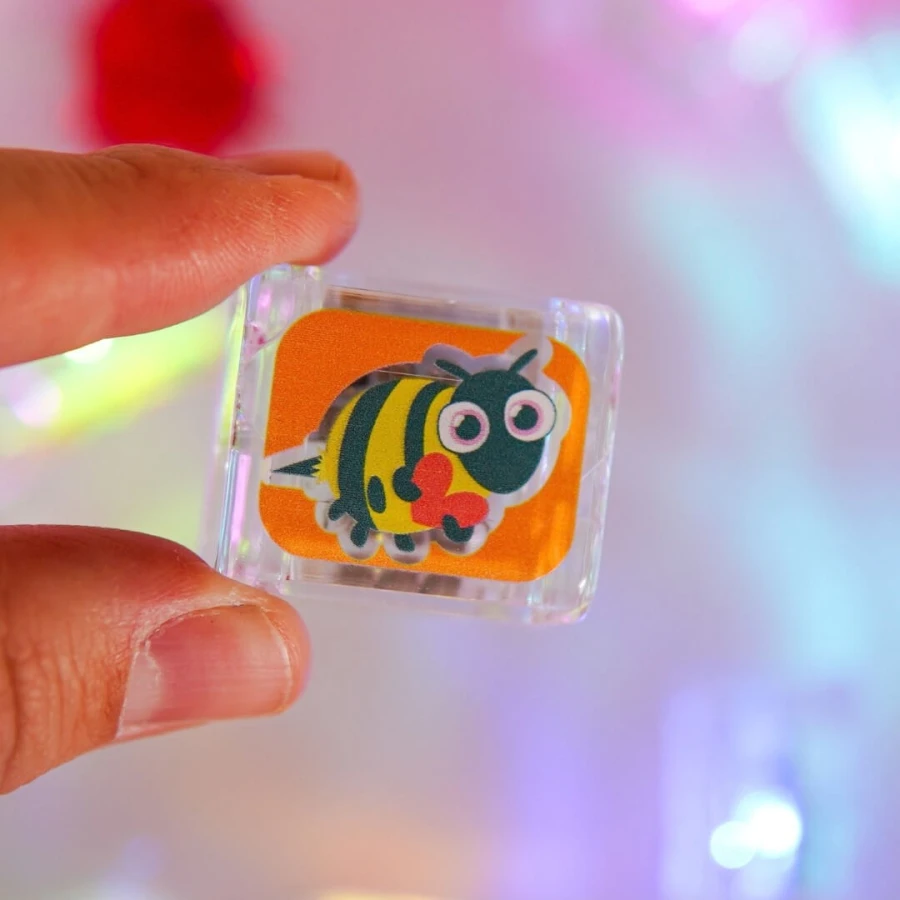 Kostki sensoryczne świecące w wodzie 6szt. - Love Bugs / Glo Pals