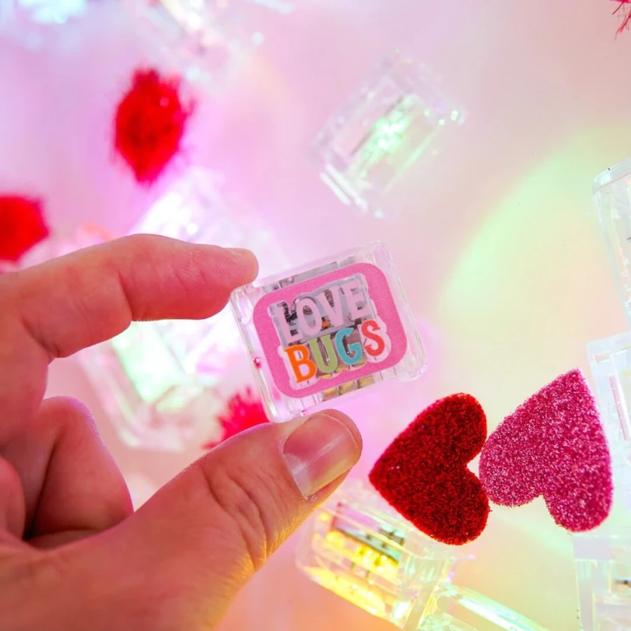 Kostki sensoryczne świecące w wodzie 6szt. - Love Bugs / Glo Pals