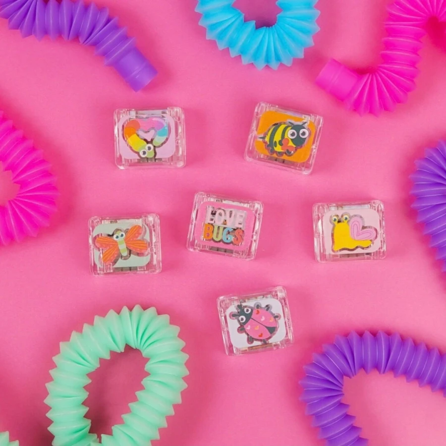 Kostki sensoryczne świecące w wodzie 6szt. - Love Bugs / Glo Pals