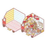 Zestaw kreatywny Scenki do wyklejania z mini naklejkami i pęsetą Cosy stickers - Ciężarówka / Janod