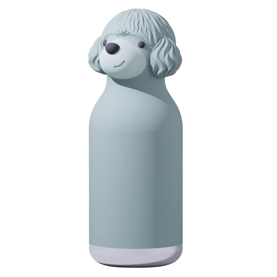 Butelka termiczna ze słomką Bestie, 460 ml - Pudel / Asobu