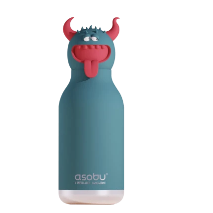 Butelka termiczna ze słomką Spookie, 460 ml - Beast / Asobu Halloween