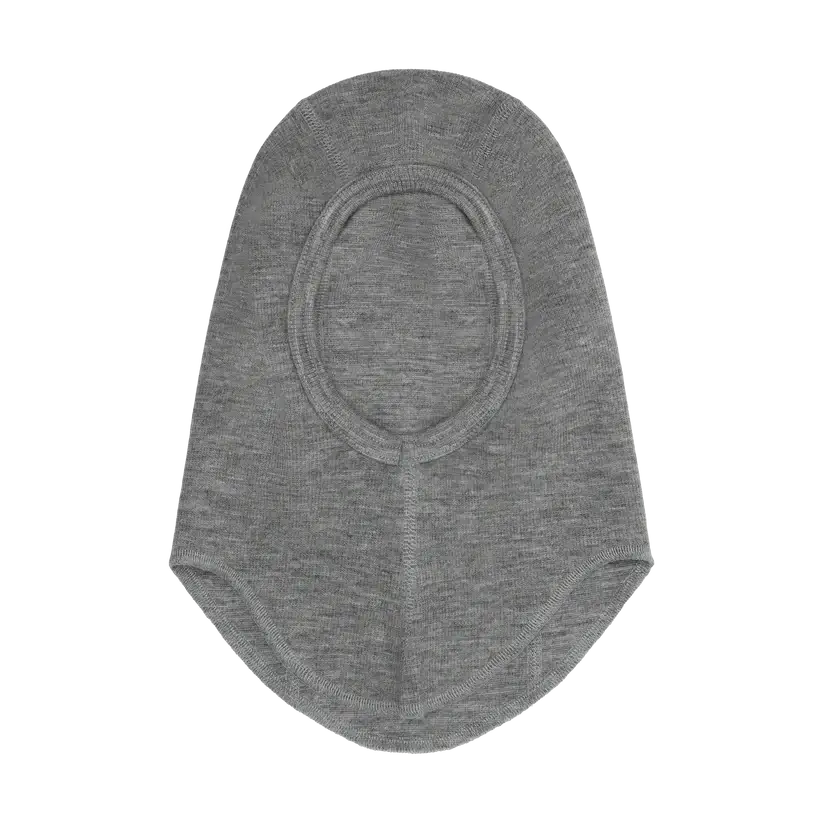Kominiarka wełniana w prążek - Medium Grey Melange / HUTTEliHUT