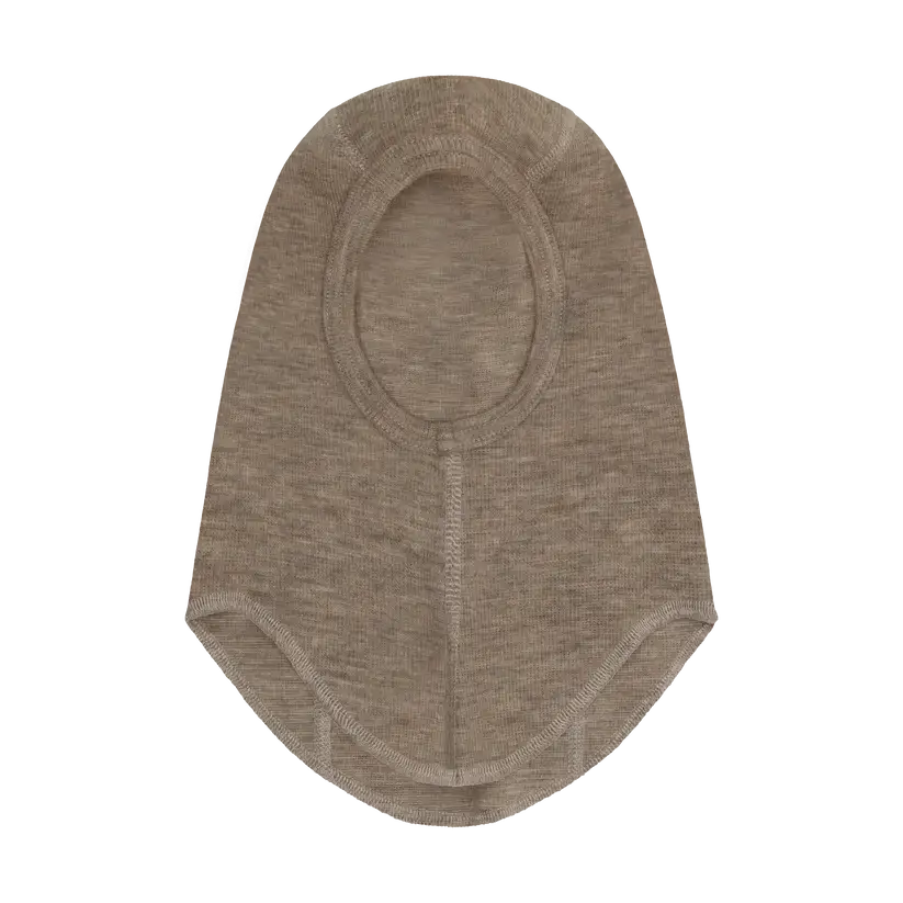 Kominiarka wełniana w prążek - Medium Grey Melange / HUTTEliHUT