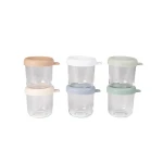 Zestaw pojemników słoiczków szklanych z zamknięciem 6 x 250 ml Natural color mix / Beaba