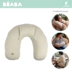 Poduszka z termoforem z pestek lnu 2w1 Little warmy Jersey - Clay / Beaba
