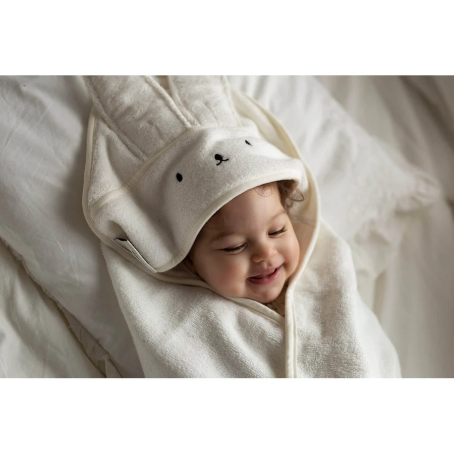 Bambusowy ręcznik light beige - rabbit / My Memi