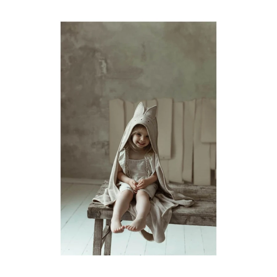 Bambusowy ręcznik light beige - rabbit / My Memi