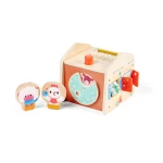Drewniany domek manipulacyjny Zabawa w chowanego 12m+ / Lilliputiens