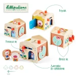 Drewniany domek manipulacyjny Zabawa w chowanego 12m+ / Lilliputiens