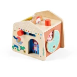 Drewniany domek manipulacyjny Zabawa w chowanego 12m+ / Lilliputiens