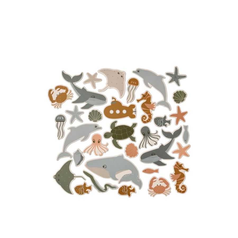 Zestaw magnesów kreatywnych Vento - Sea creature, Sandy / Liewood