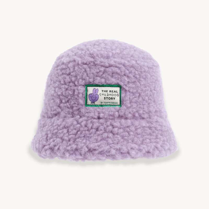 Dziecięcy kapelusz merino - lilac cloud / Happymess