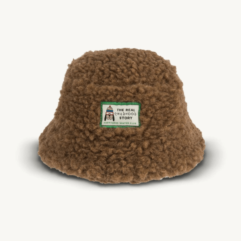 Dziecięcy kapelusz merino - teddy brown / Happymess