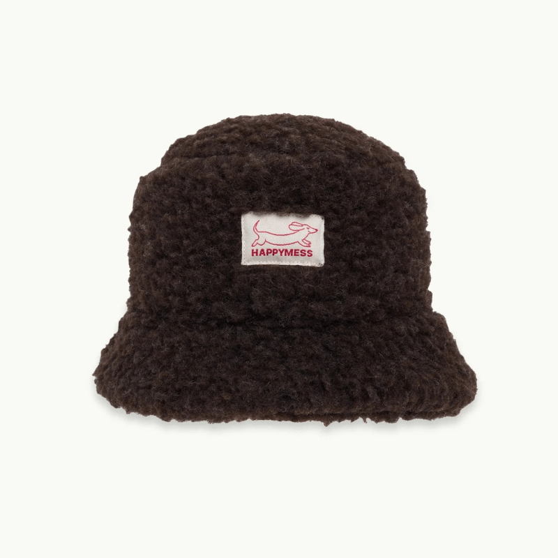 Dziecięcy kapelusz merino - chocolate brown / Happymess
