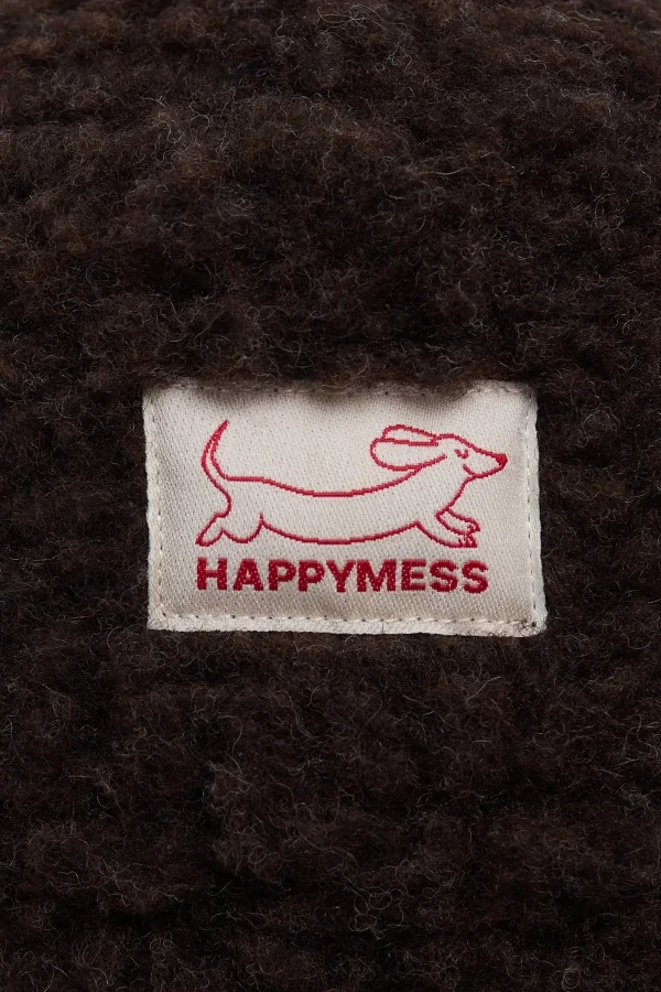 Dziecięcy kapelusz merino - chocolate brown / Happymess