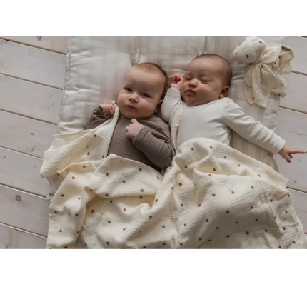 Zestaw Mini pieluszek muślinowych Sweetheart & Ecru, 2szt. / The Slings