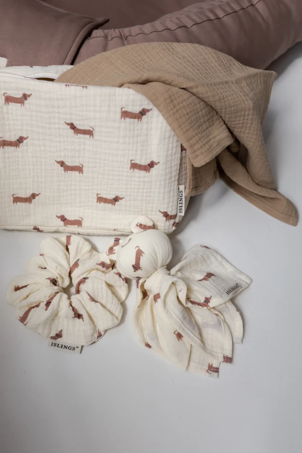 Zestaw Mini pieluszek muślinowych Moffin & Taupe, 2szt. / The Slings