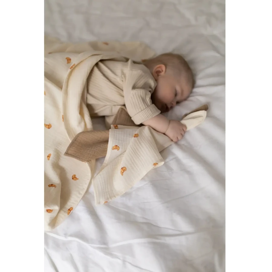 Zestaw Mini pieluszek muślinowych Croissants & Taupe, 2szt. / The Slings