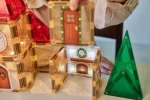 Klocki magnetyczne Christmas Village Advent Calendar 46 el. / Cleverclixx