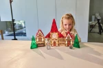 Klocki magnetyczne Christmas Village Advent Calendar 46 el. / Cleverclixx