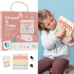 Gra kodowania i przeplatanie, nauka logiczna, motoryka, Montessori, 6+ / BS Toys