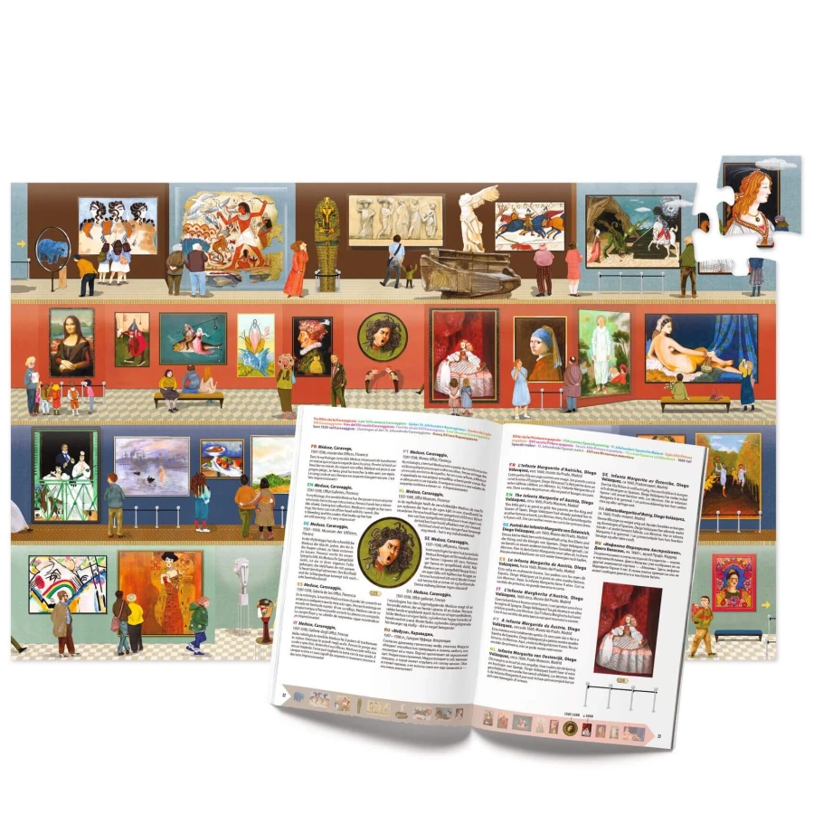 Puzzle obserwacja + gra W MUZEUM 500 el. / Djeco