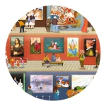 Puzzle obserwacja + gra W MUZEUM 500 el. / Djeco