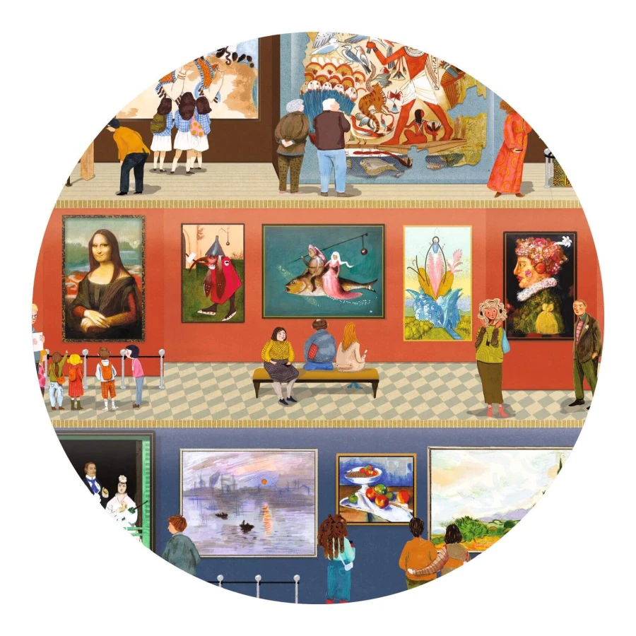 Puzzle obserwacja + gra W MUZEUM 500 el. / Djeco